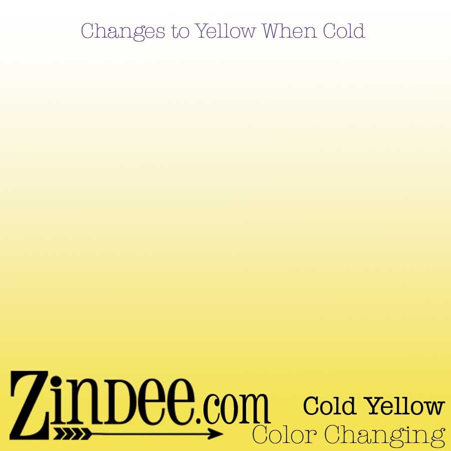 Clear Cold Yellow Color Changing Adhesive Vinyl –